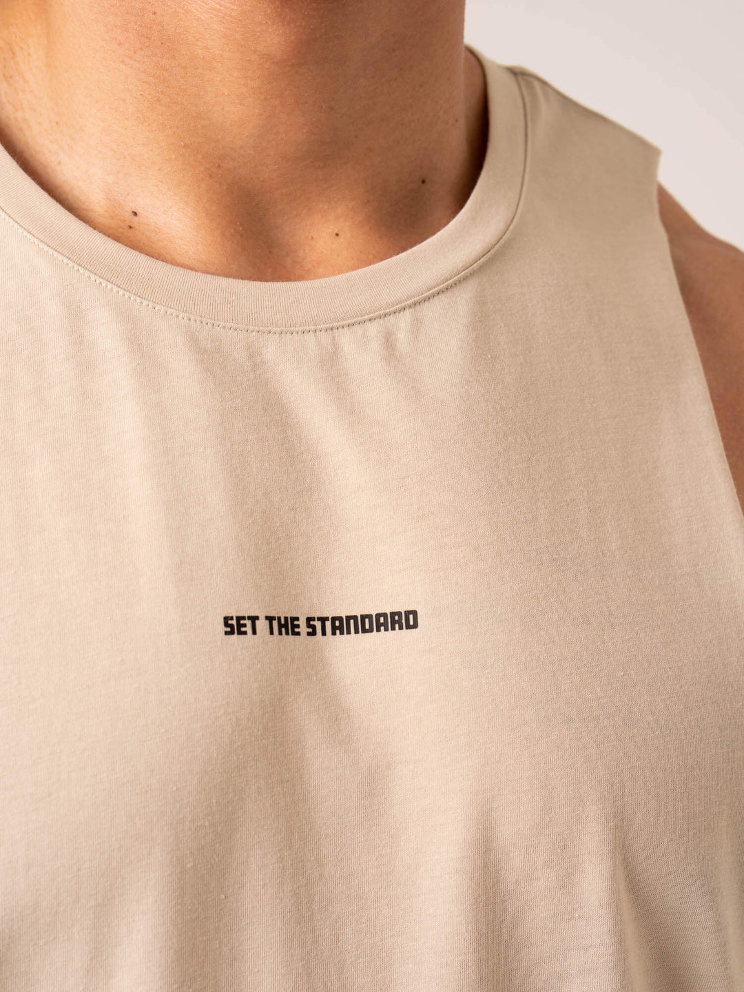 Emerge Drop Armhole Tank - Sand Clothing Ryderwear 