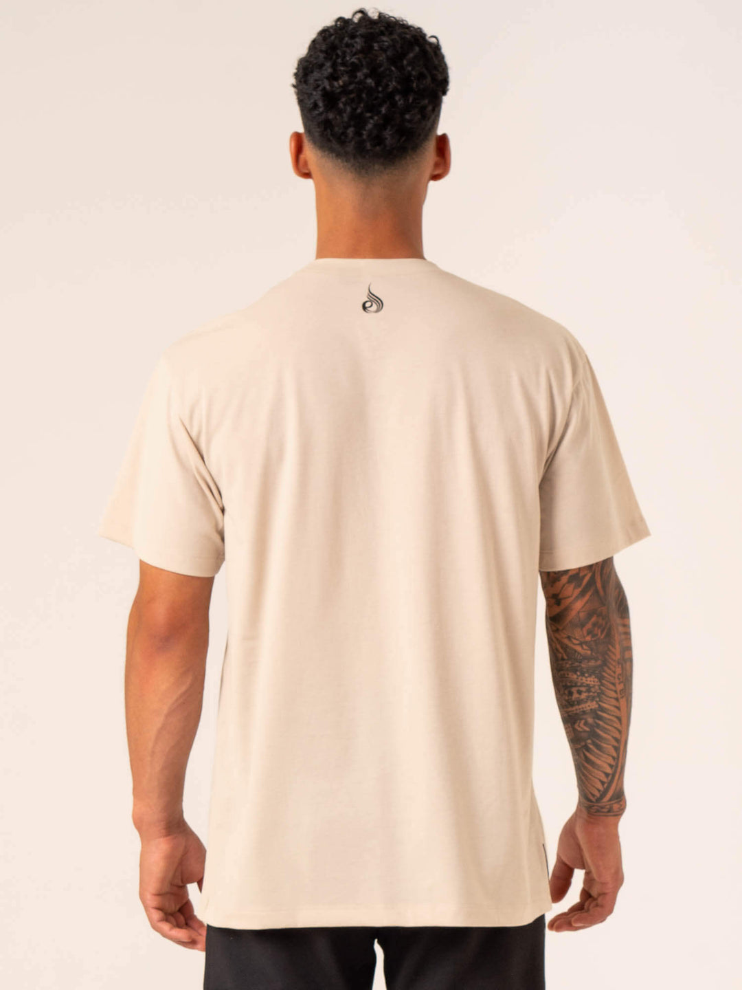Emerge Oversized T-Shirt - Sand Clothing Ryderwear 