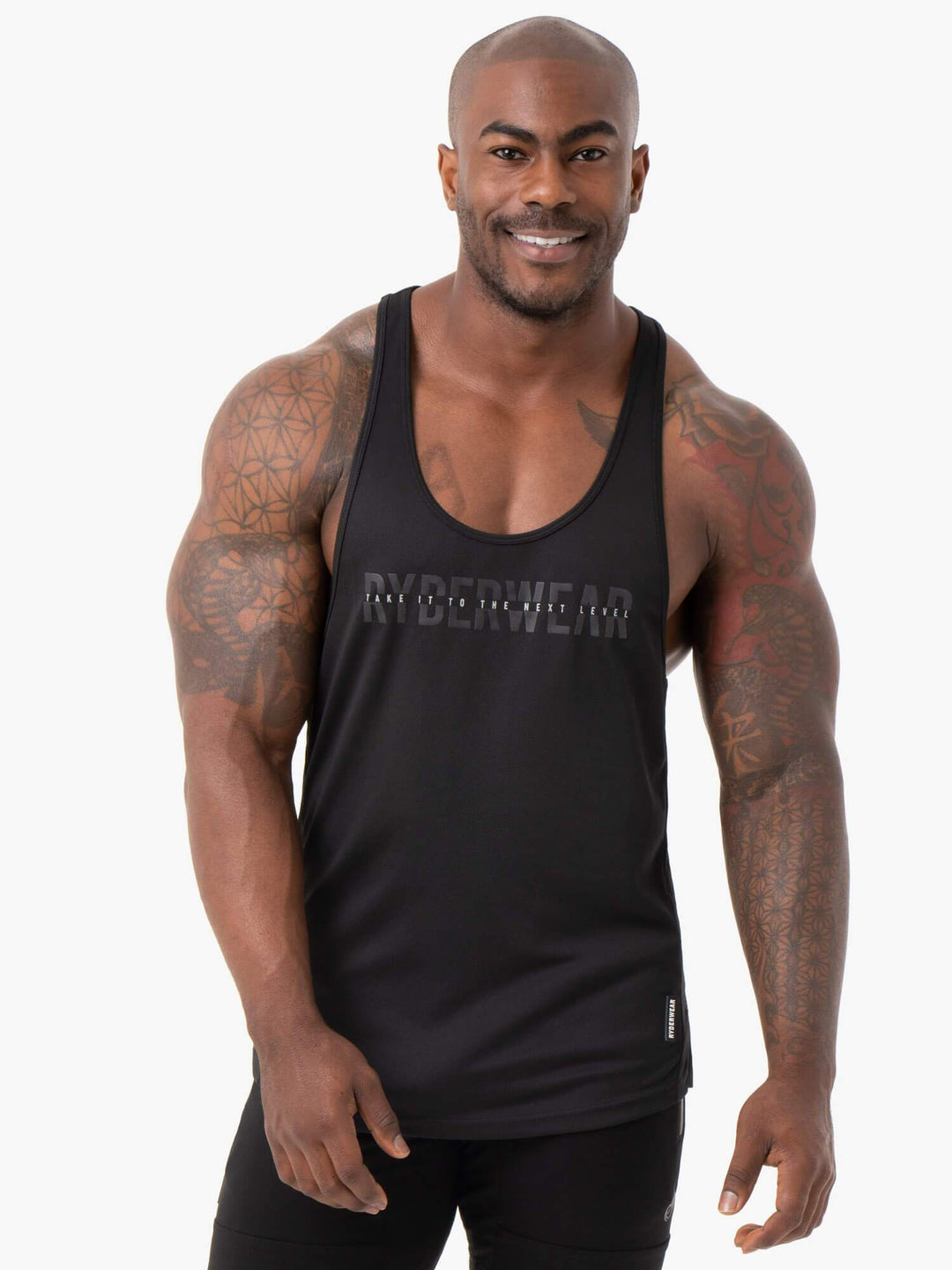 Energy Mesh T-Back - Black Clothing Ryderwear 