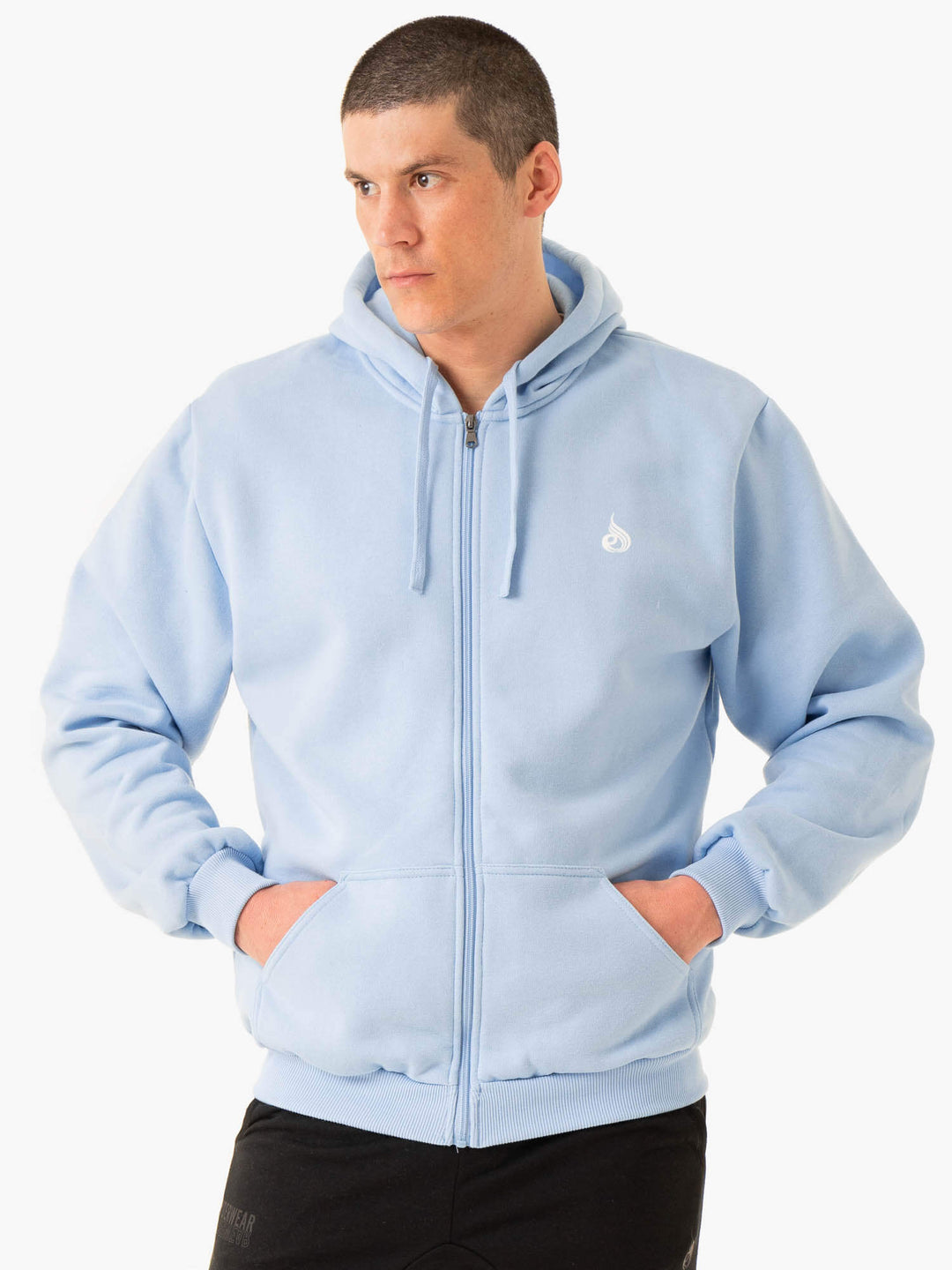 Essential Zip Up Jacket - Sky Blue Clothing Ryderwear 