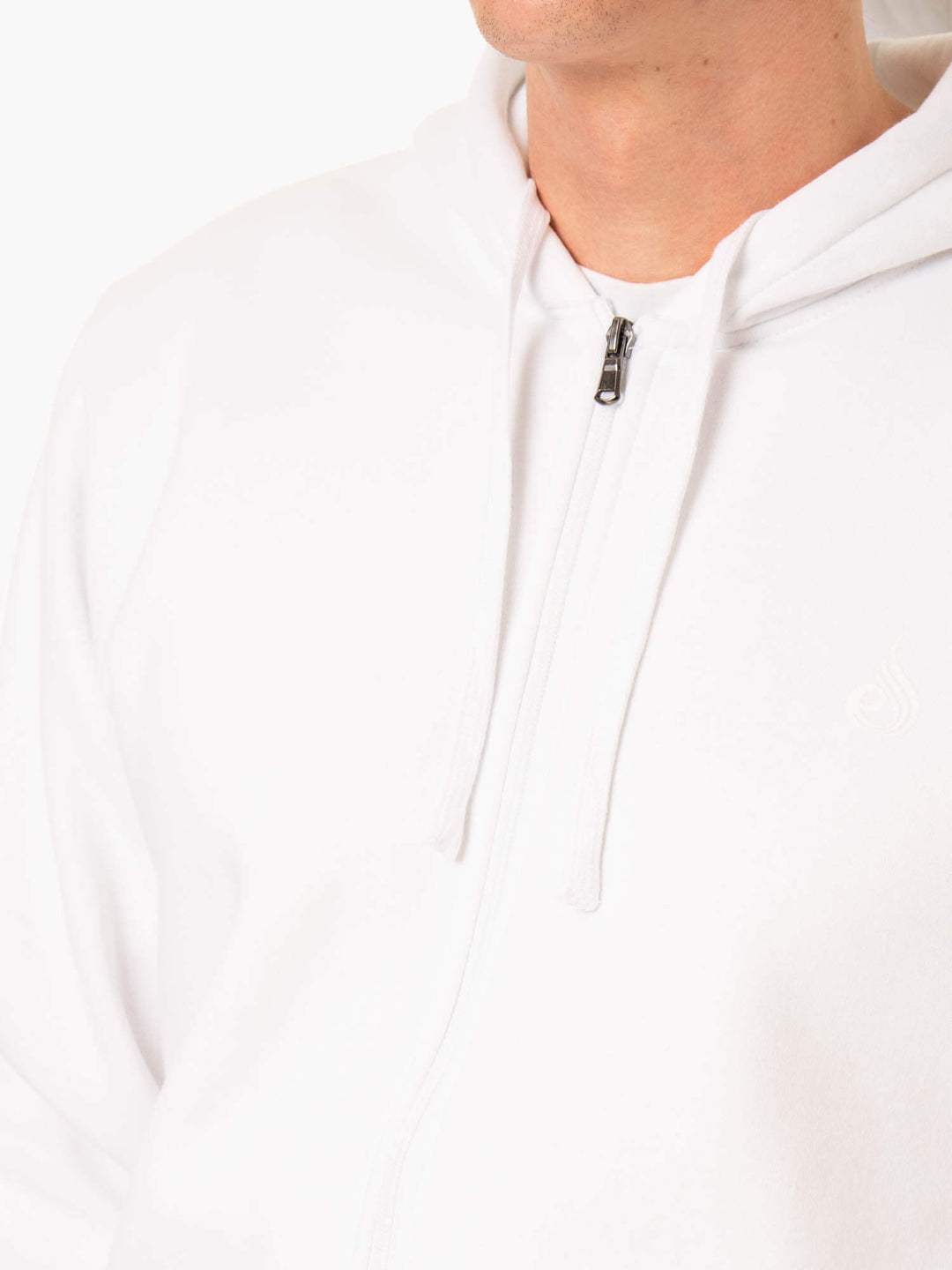 Essential Zip Up Jacket - White Clothing Ryderwear 