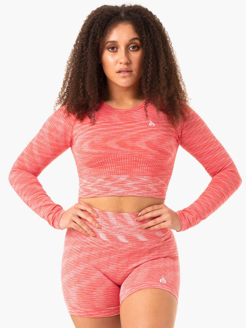 Evolve Seamless Long Sleeve Top Coral
