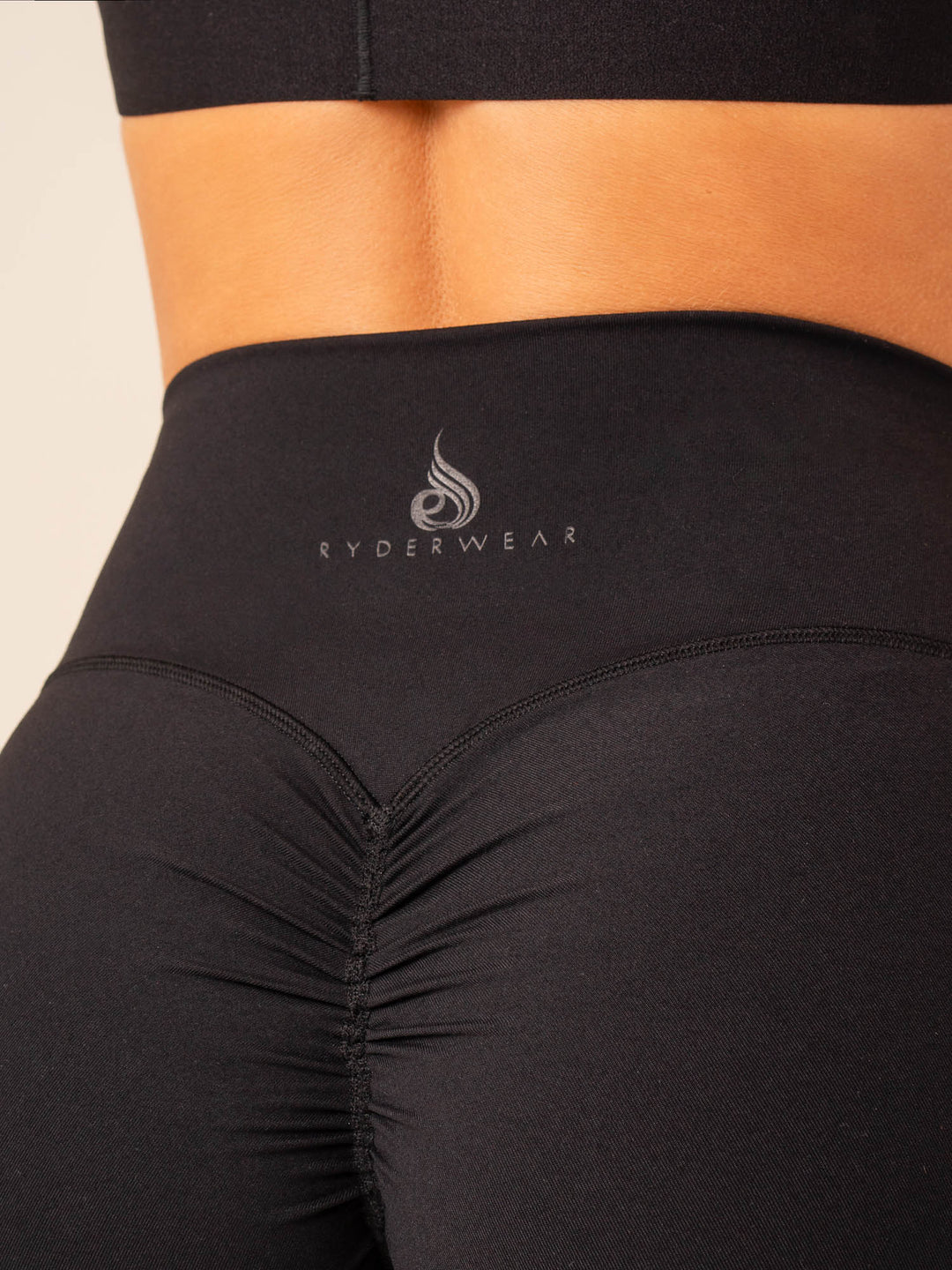 Extreme Scrunch Shorts - Black Clothing Ryderwear 