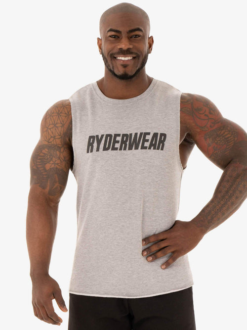 Flex Fleece Tank Grey Marl