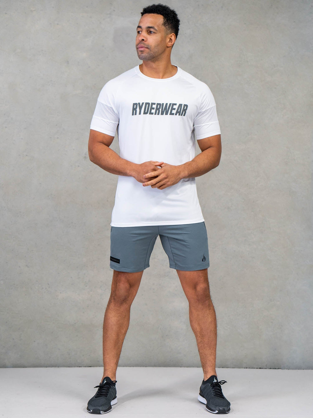 Flex Mesh T-Shirt - White Clothing Ryderwear 