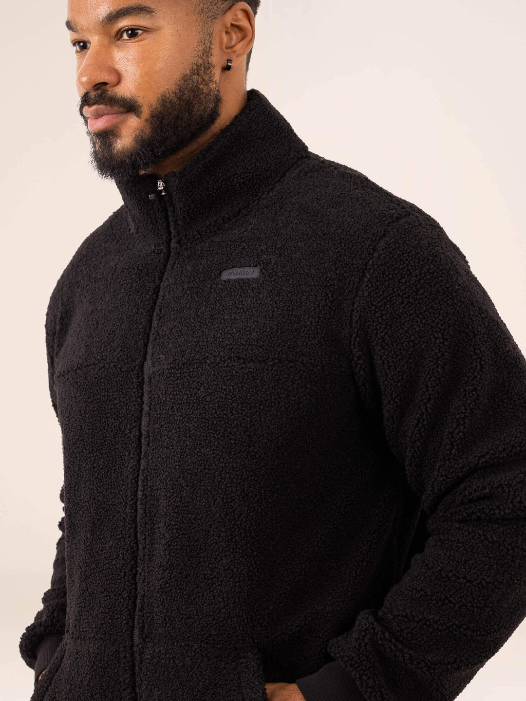 Flex Polar Fleece Jacket - Black Clothing Ryderwear 