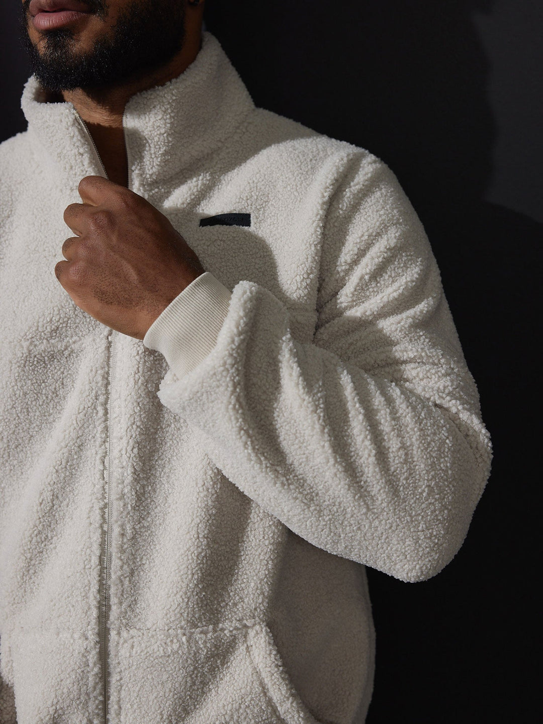Flex Polar Fleece Jacket - Chalk Clothing Ryderwear 