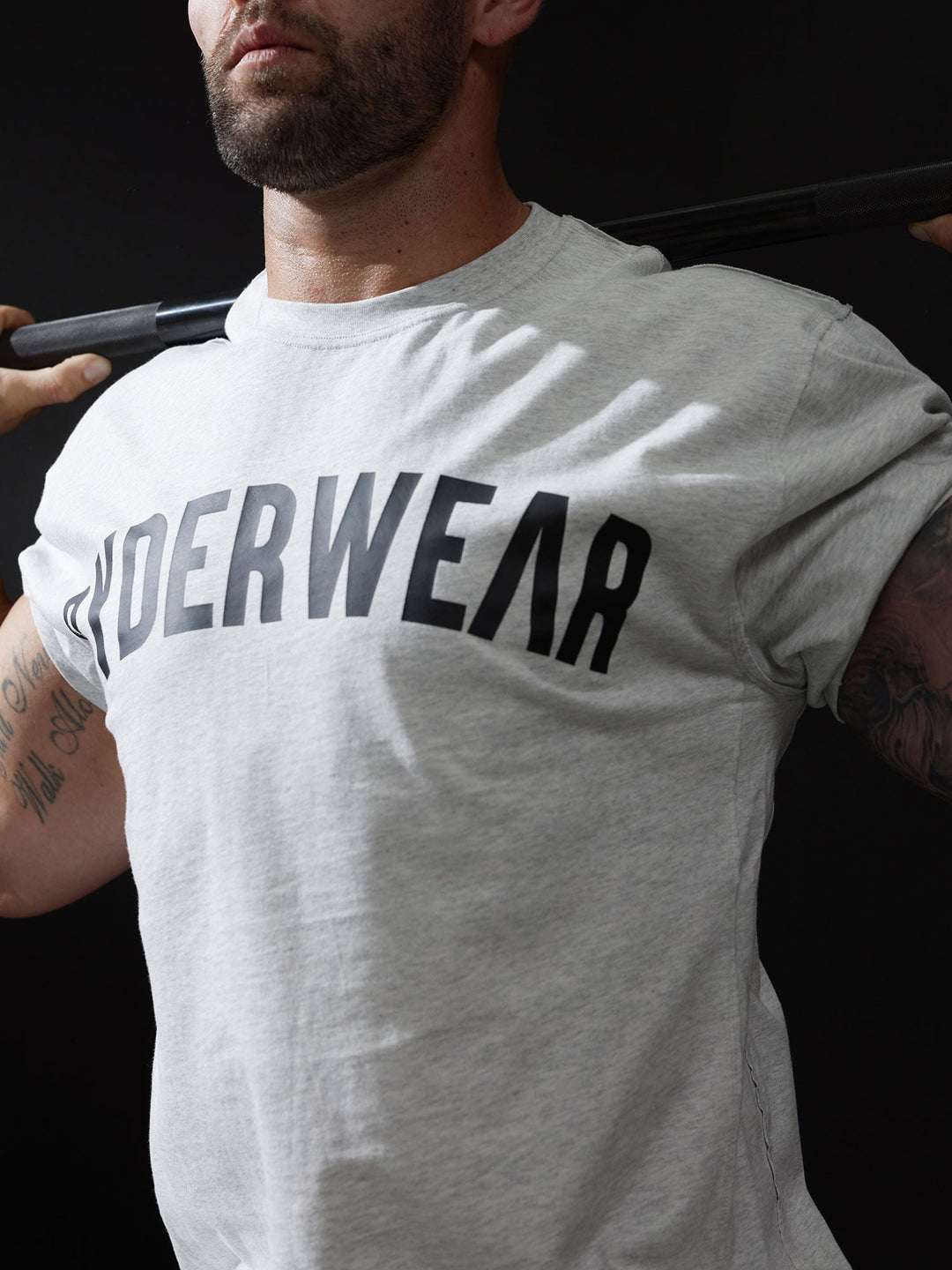 Force Oversized T-Shirt - Chalk Grey Marl Clothing Ryderwear 