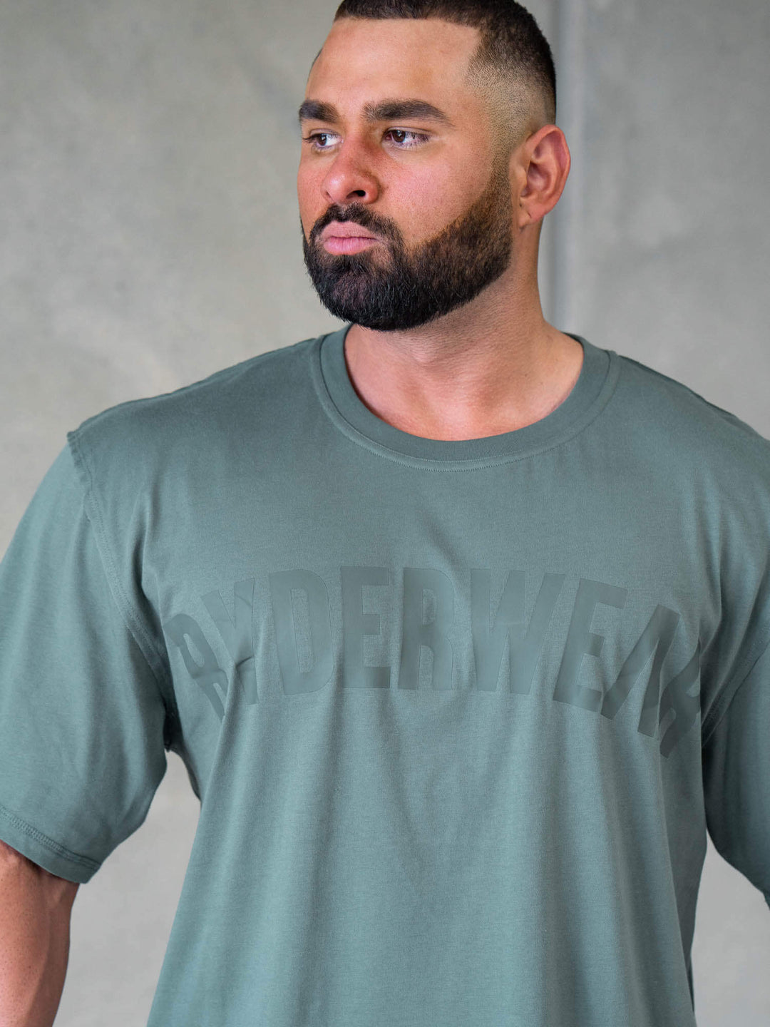 Force Oversized T-Shirt - Fern Green Clothing Ryderwear 