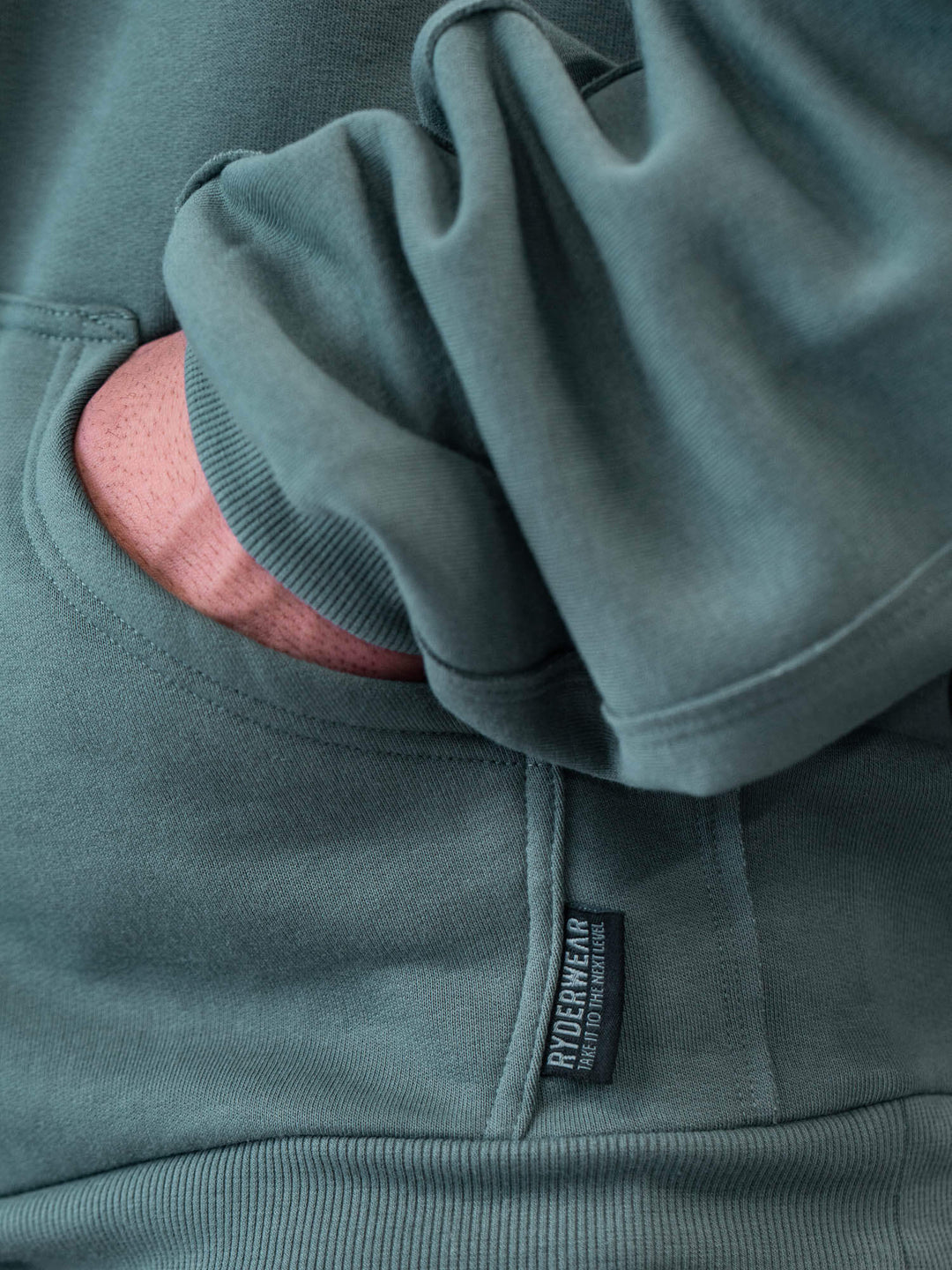 Force Pullover Hoodie - Fern Green Clothing Ryderwear 