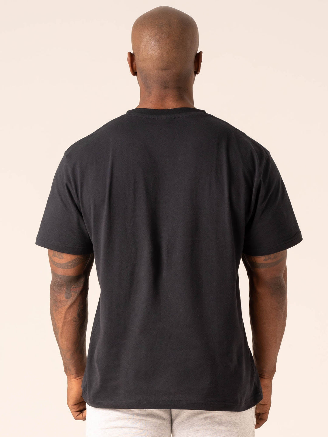 Grit Oversized T-Shirt - Black Clothing Ryderwear 