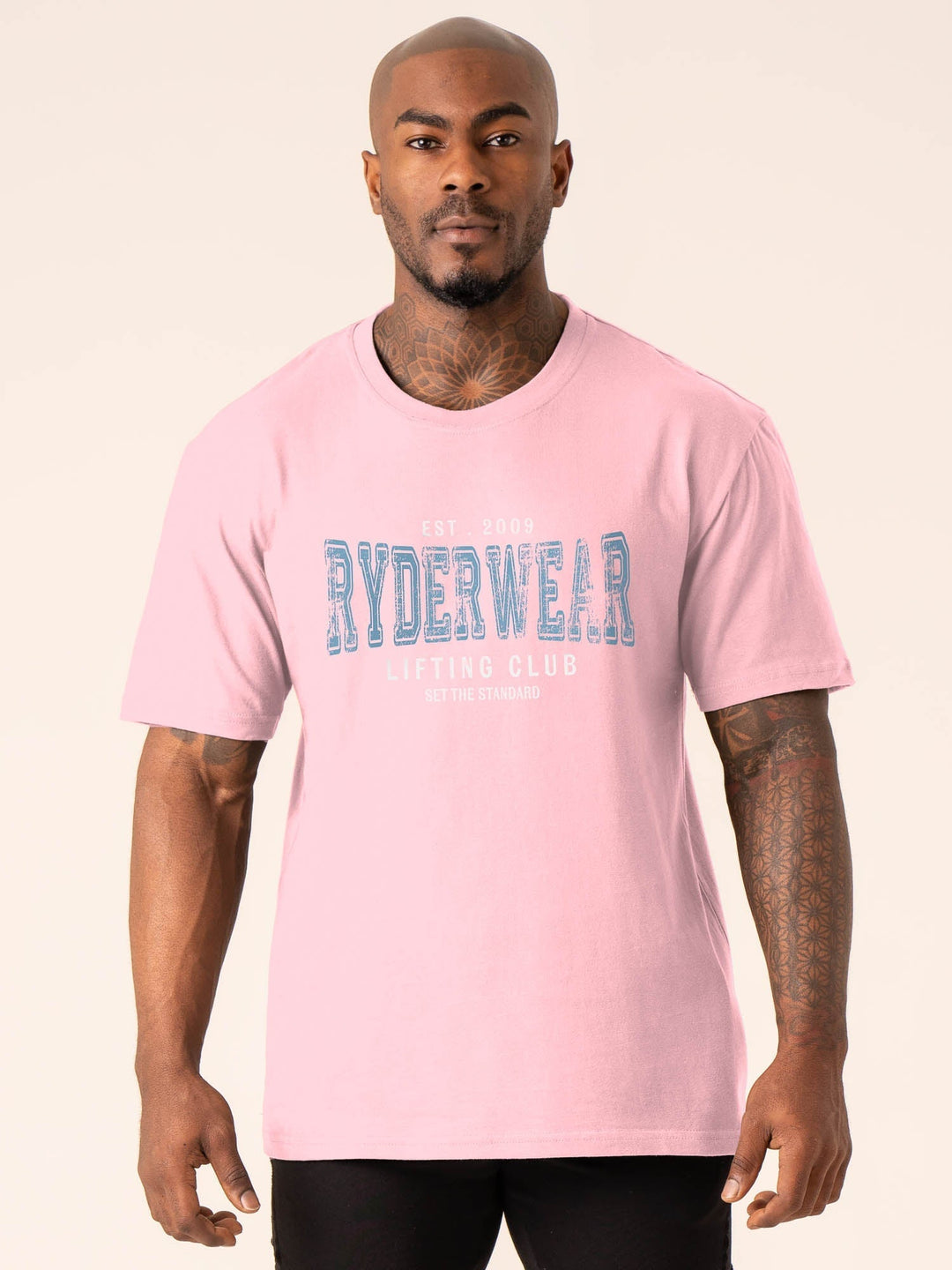 Grit Oversized T-Shirt - Pink Clothing Ryderwear 