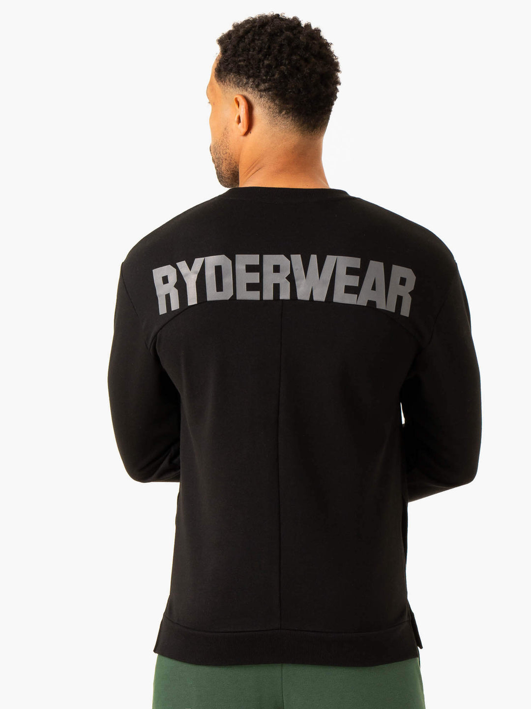 Heritage Crew Neck - Black Clothing Ryderwear 