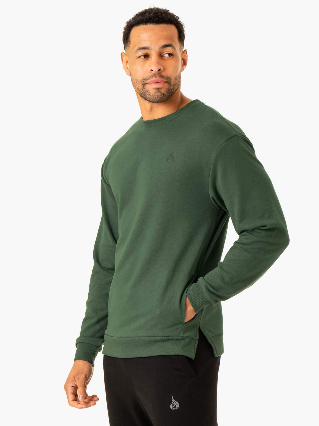 Heritage Crew Neck - Green Clothing Ryderwear 