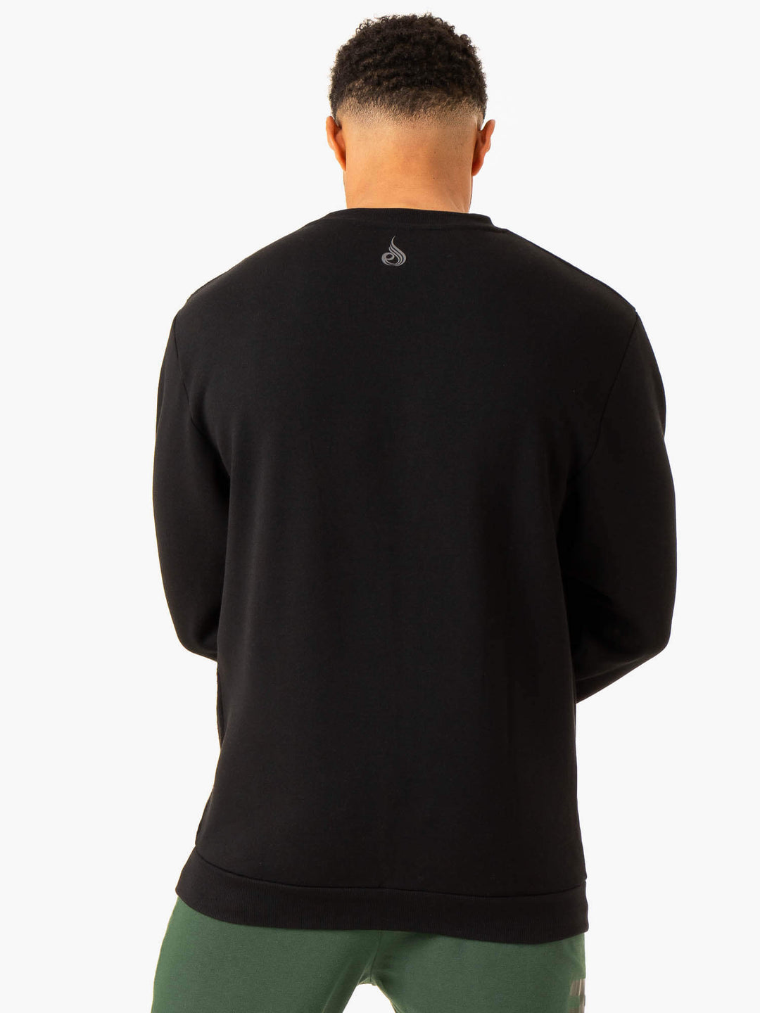 Heritage Pullover Jumper - Black Clothing Ryderwear 