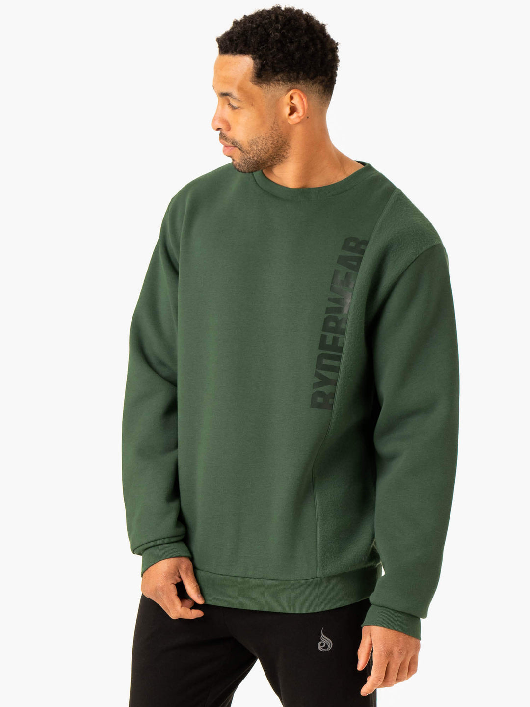 Heritage Pullover Jumper - Green Clothing Ryderwear 
