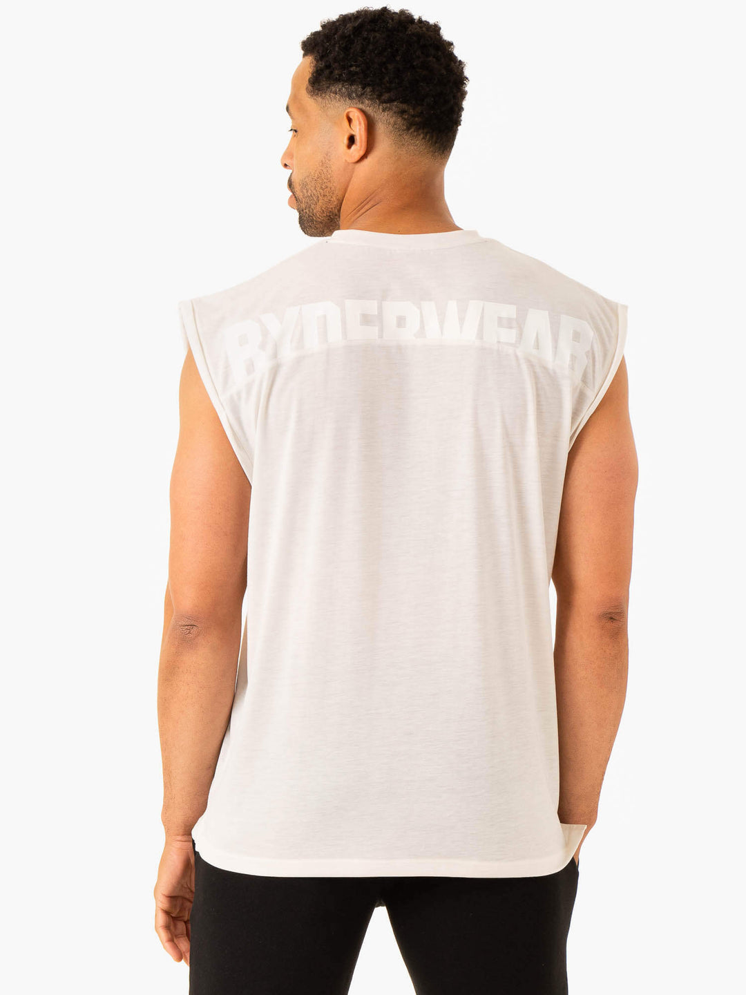 Heritage Wide Cut Tank - Off White Clothing Ryderwear 