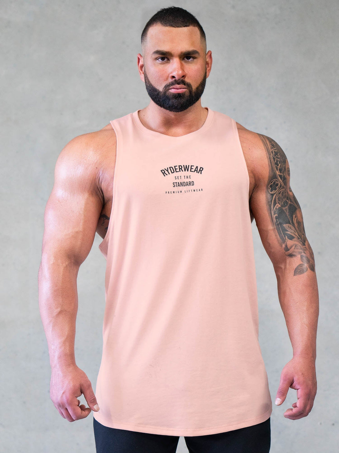Legacy Drop Armhole Tank - Faded Pink Clothing Ryderwear 