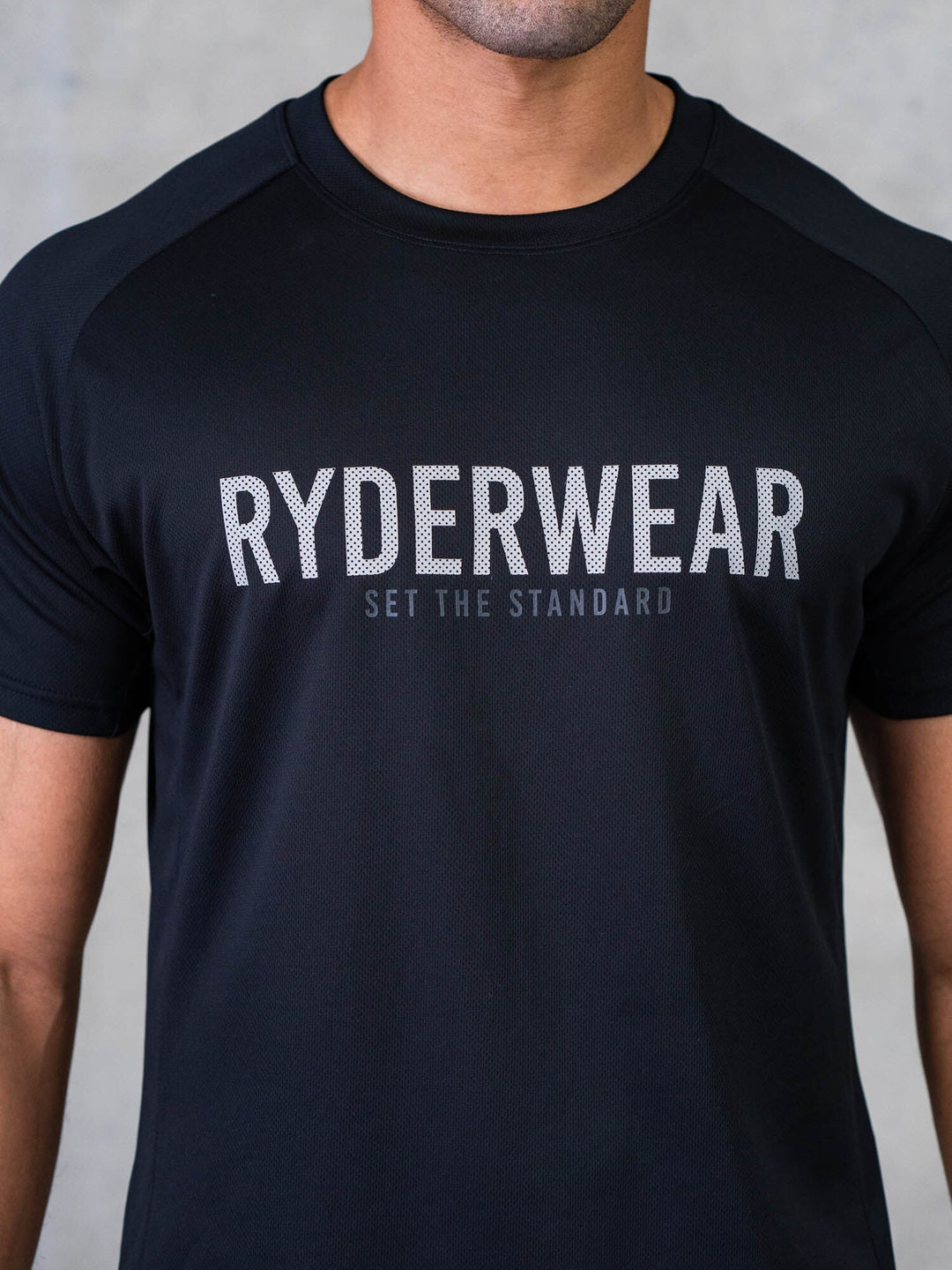 Legacy Mesh T-Shirt - Black Clothing Ryderwear 