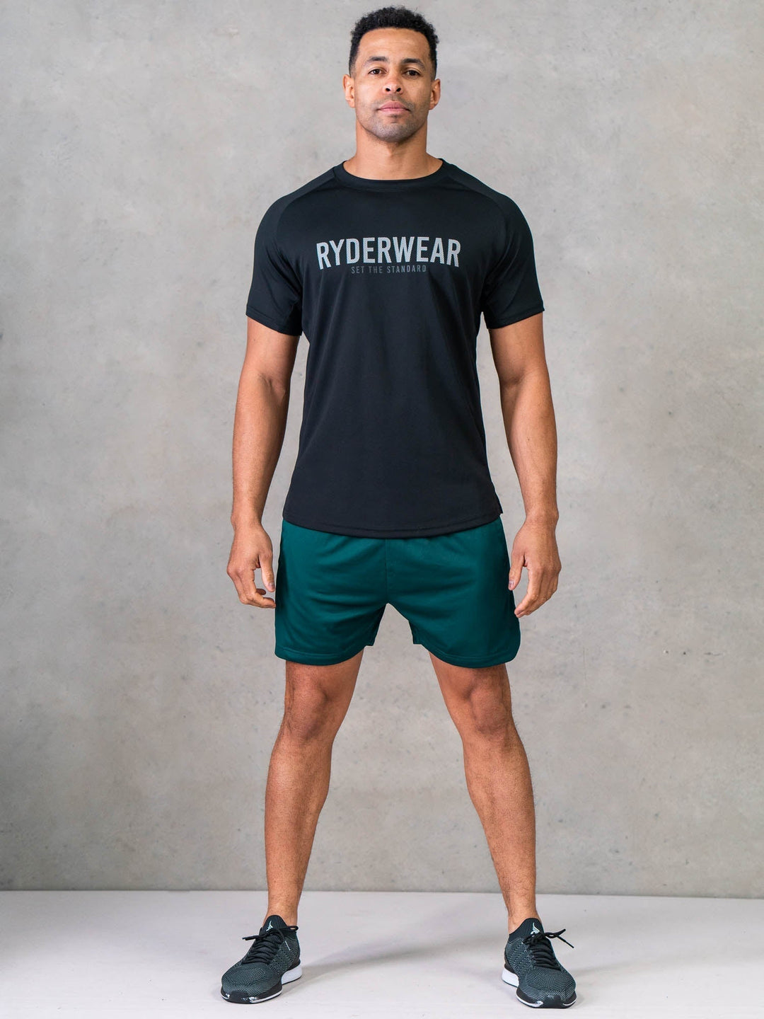 Legacy Mesh T-Shirt - Black Clothing Ryderwear 