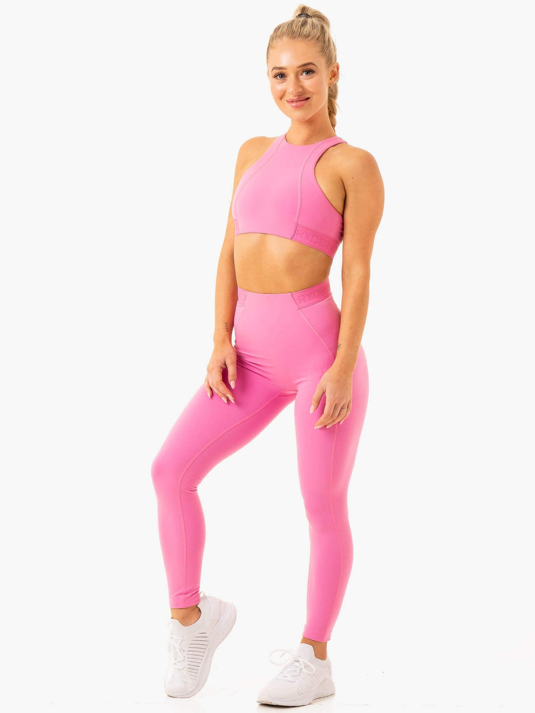 Level Up High Impact Sports Bra - Pink Clothing Ryderwear 