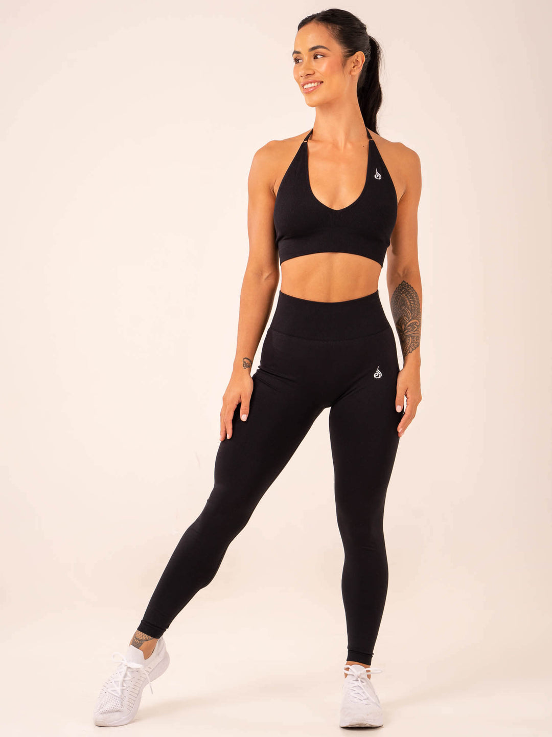 Lift Scrunch Seamless Leggings - Black Clothing Ryderwear 