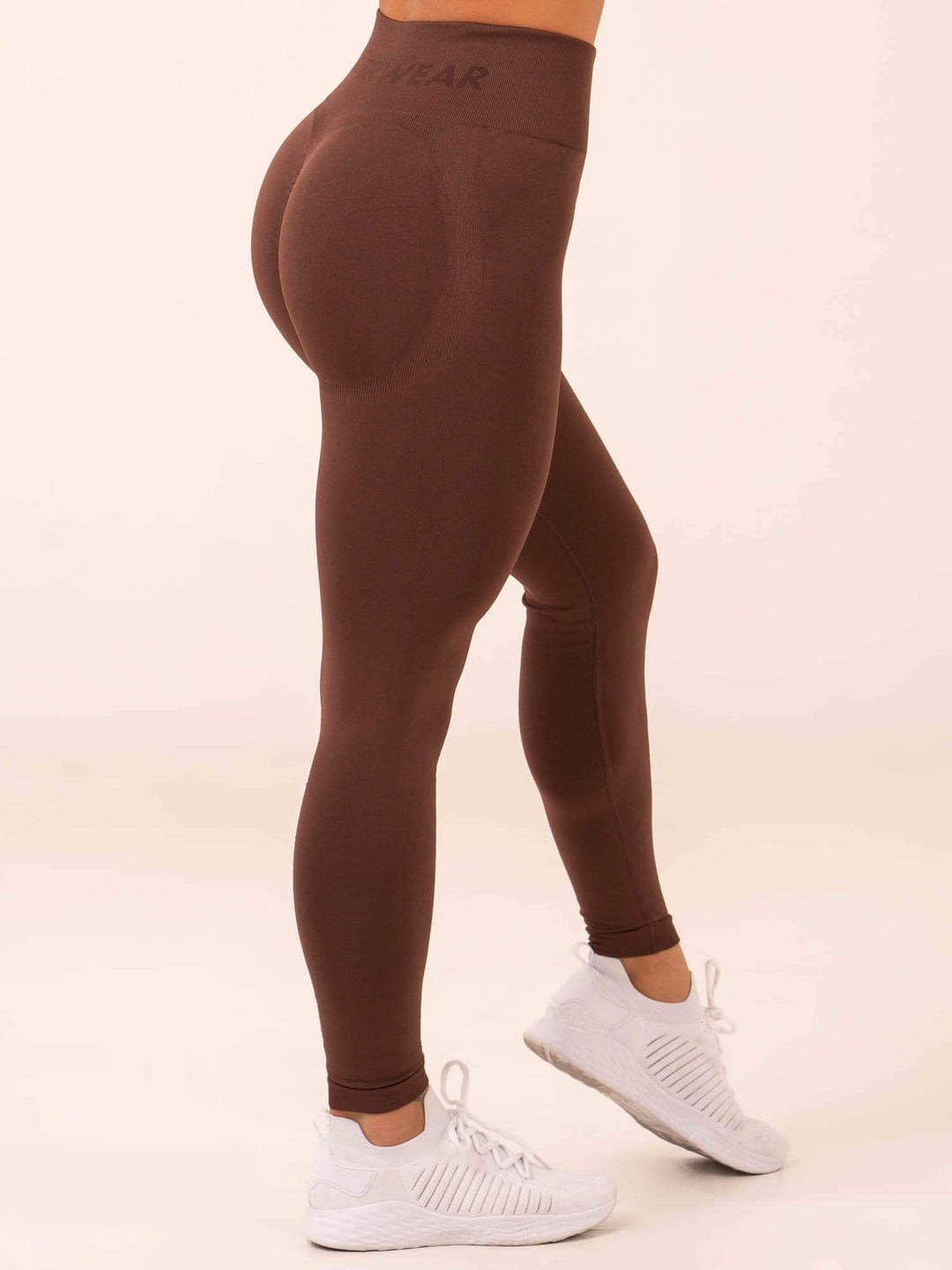 Lift Scrunch Seamless Leggings - Chocolate Clothing Ryderwear 