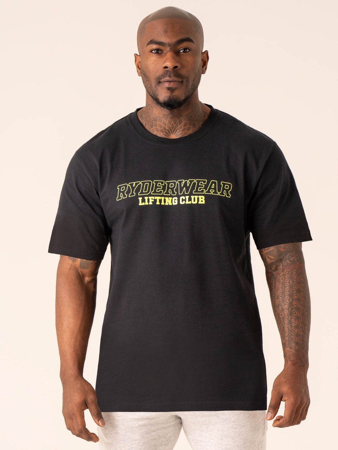 Lifting Club T-Shirt - Black Clothing Ryderwear 