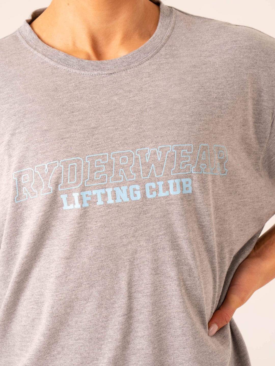 Lifting Club T-Shirt - Grey Marl Clothing Ryderwear 