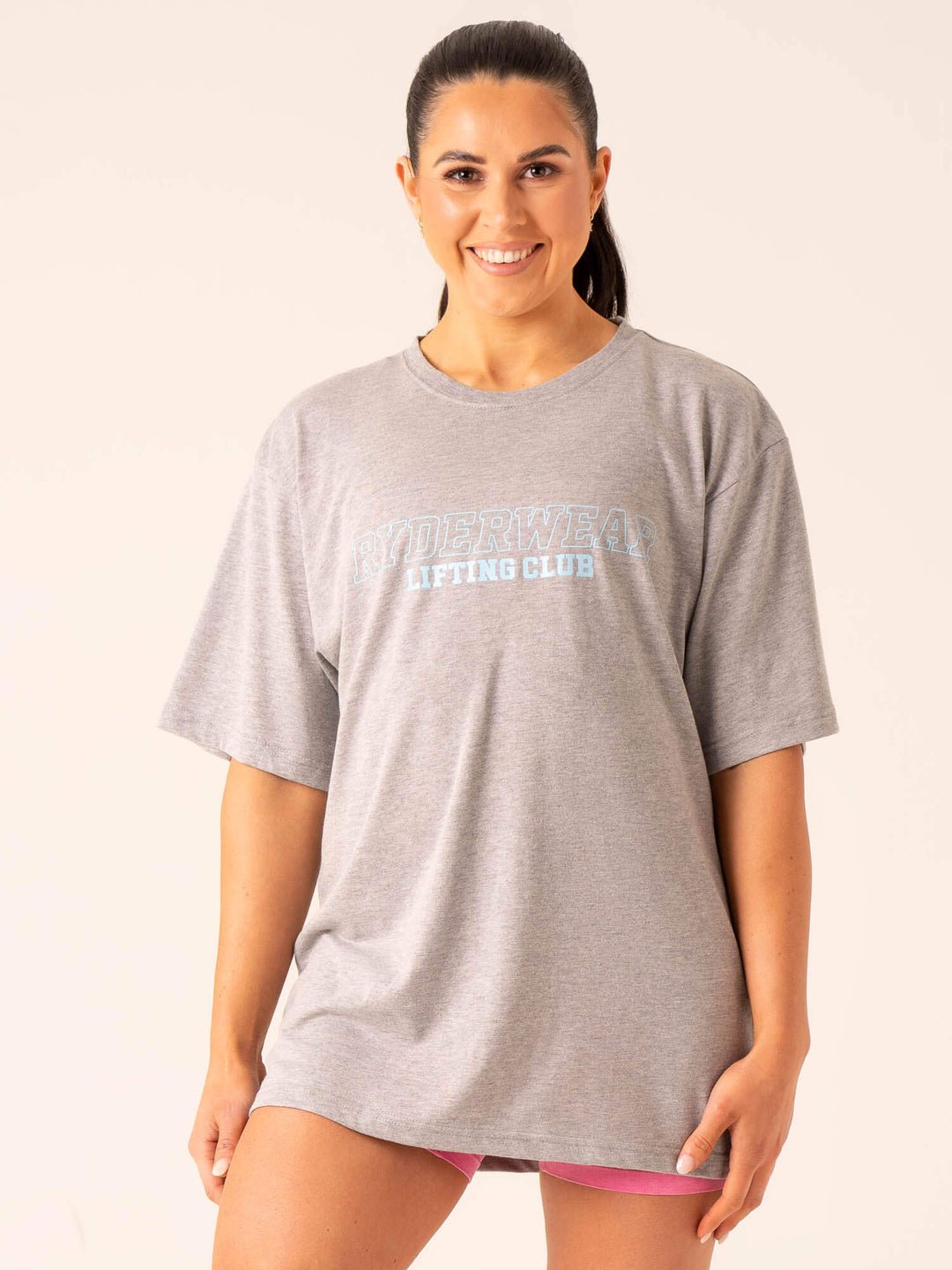 Lifting Club T-Shirt - Grey Marl Clothing Ryderwear 