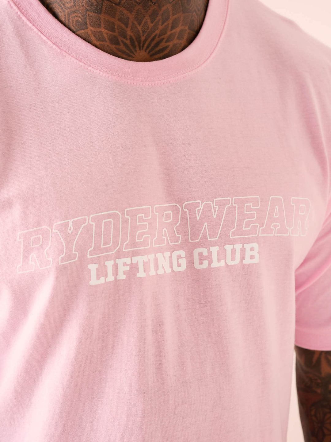 Lifting Club T-Shirt - Pink Clothing Ryderwear 