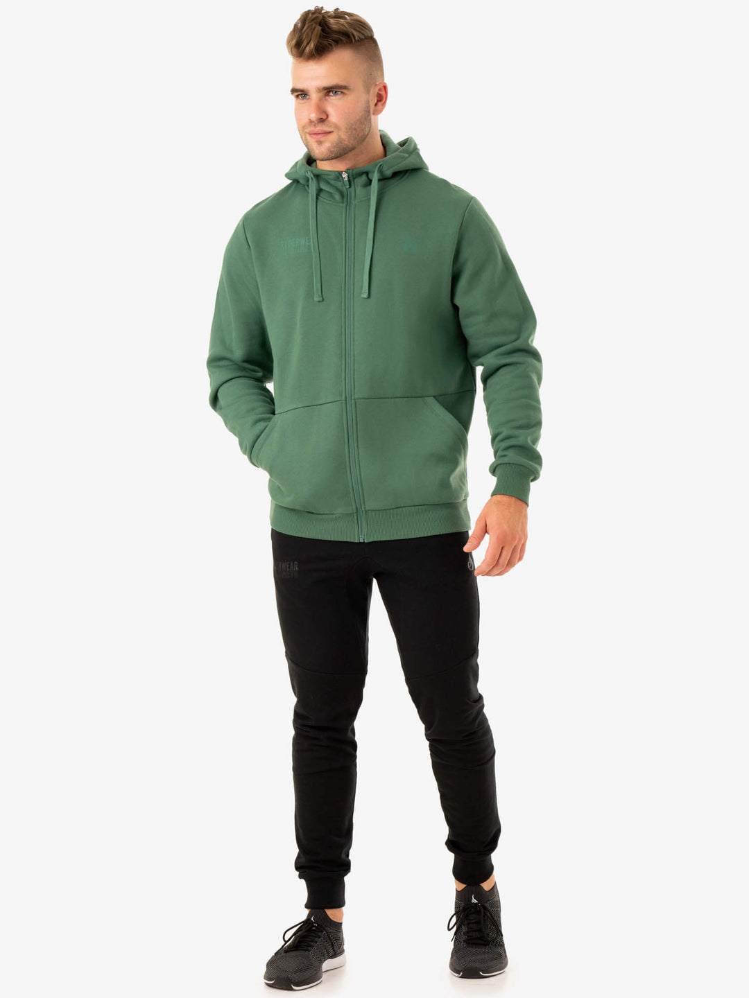 Limitless Zip Up Jacket - Forest Green Clothing Ryderwear 