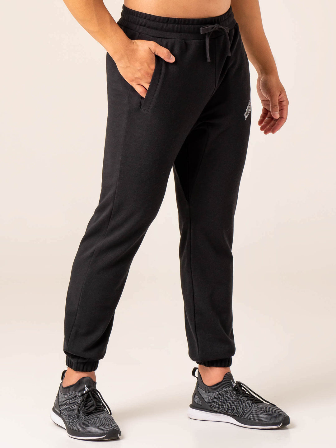 Men's Collegiate Track Pant - Black Clothing Ryderwear 