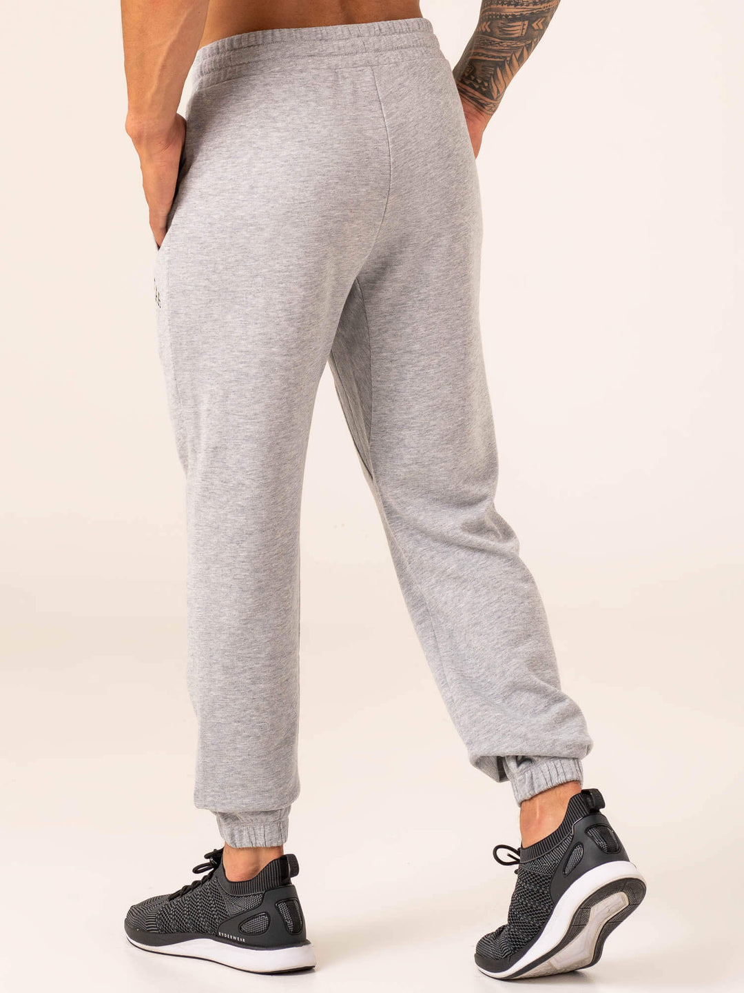 Men's Collegiate Track Pant - Grey Marl Clothing Ryderwear 