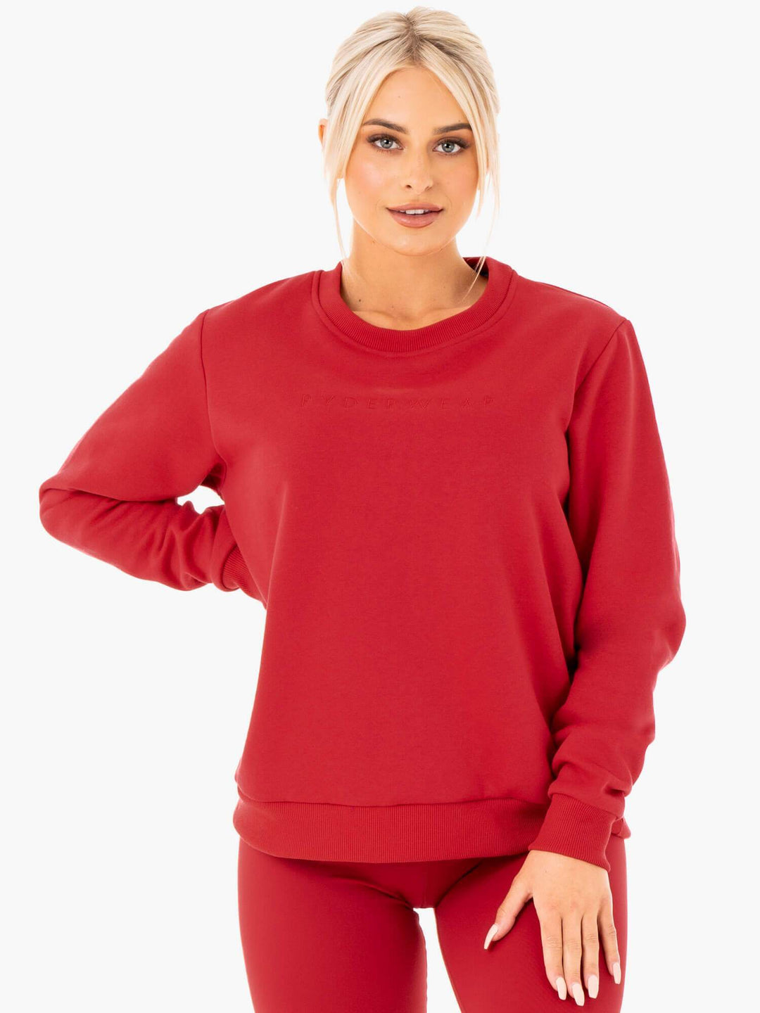 Motion Oversized Sweater - Red Clothing Ryderwear 