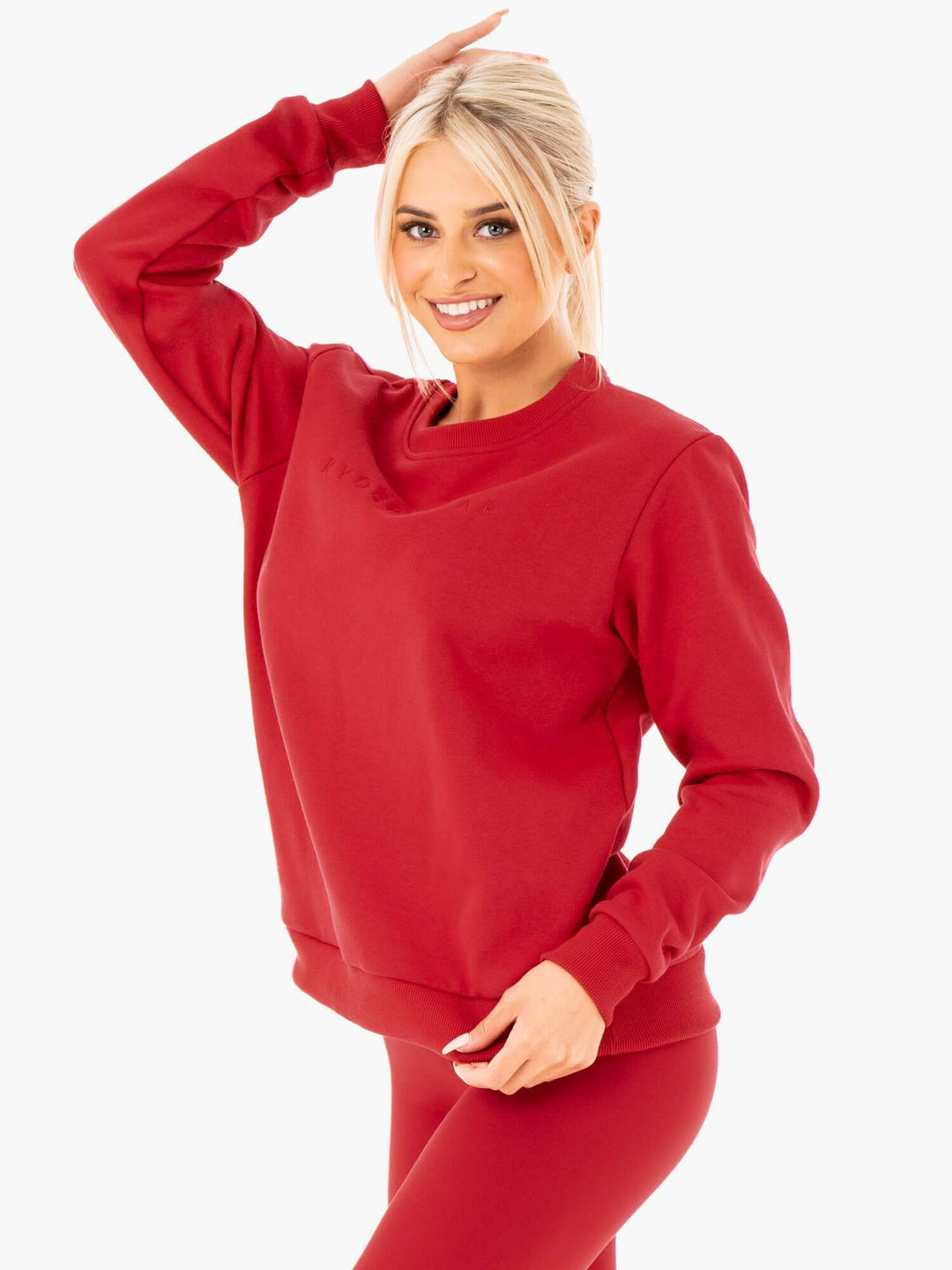 Motion Oversized Sweater - Red Clothing Ryderwear 