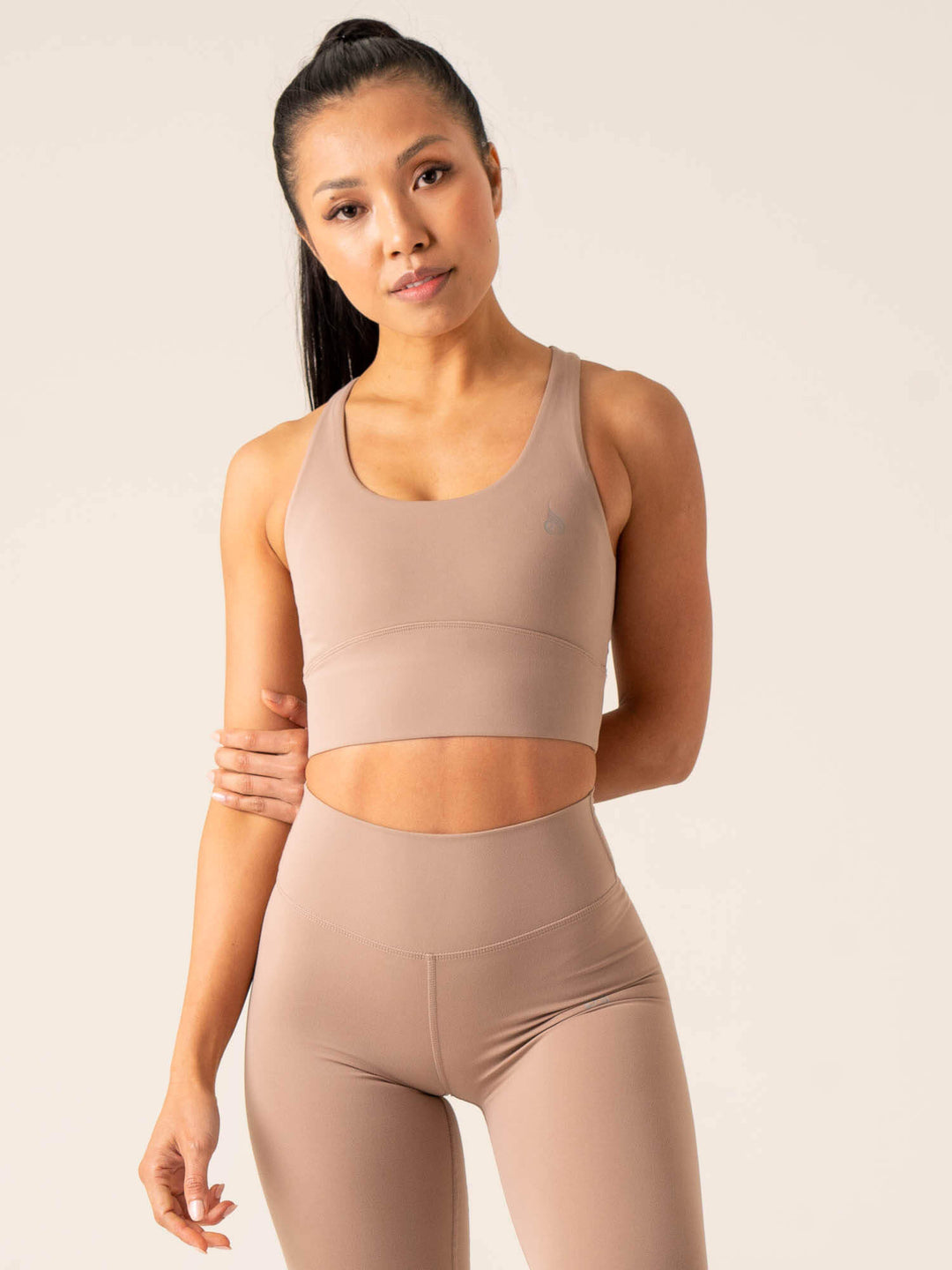 NKD Arch Sports Bra - Taupe Clothing Ryderwear 