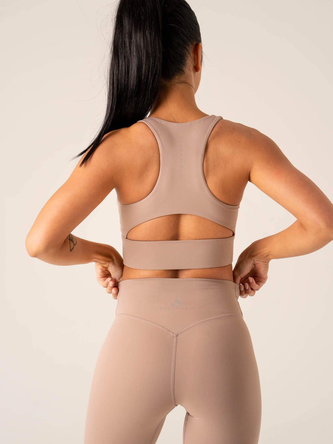 NKD Arch Sports Bra - Taupe Clothing Ryderwear 