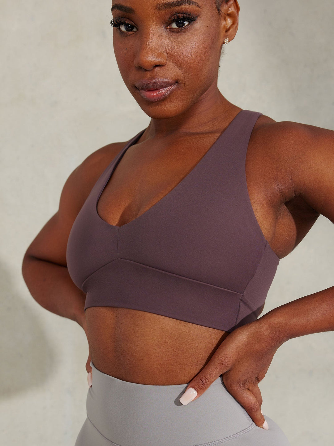 NKD Embody Sports Bra - Plum Clothing Ryderwear 