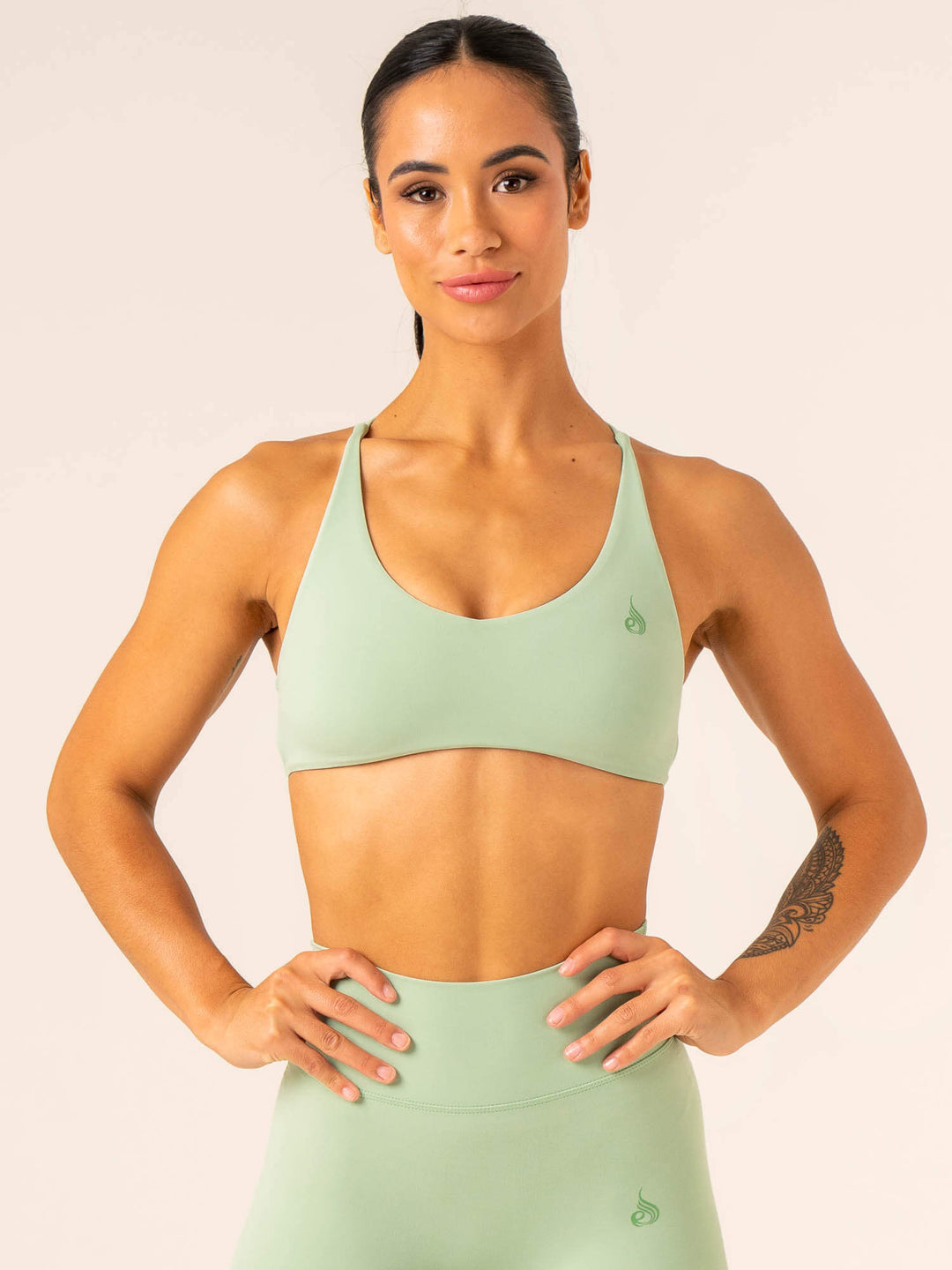 NKD Embody Sports Crop - Pistachio Clothing Ryderwear 