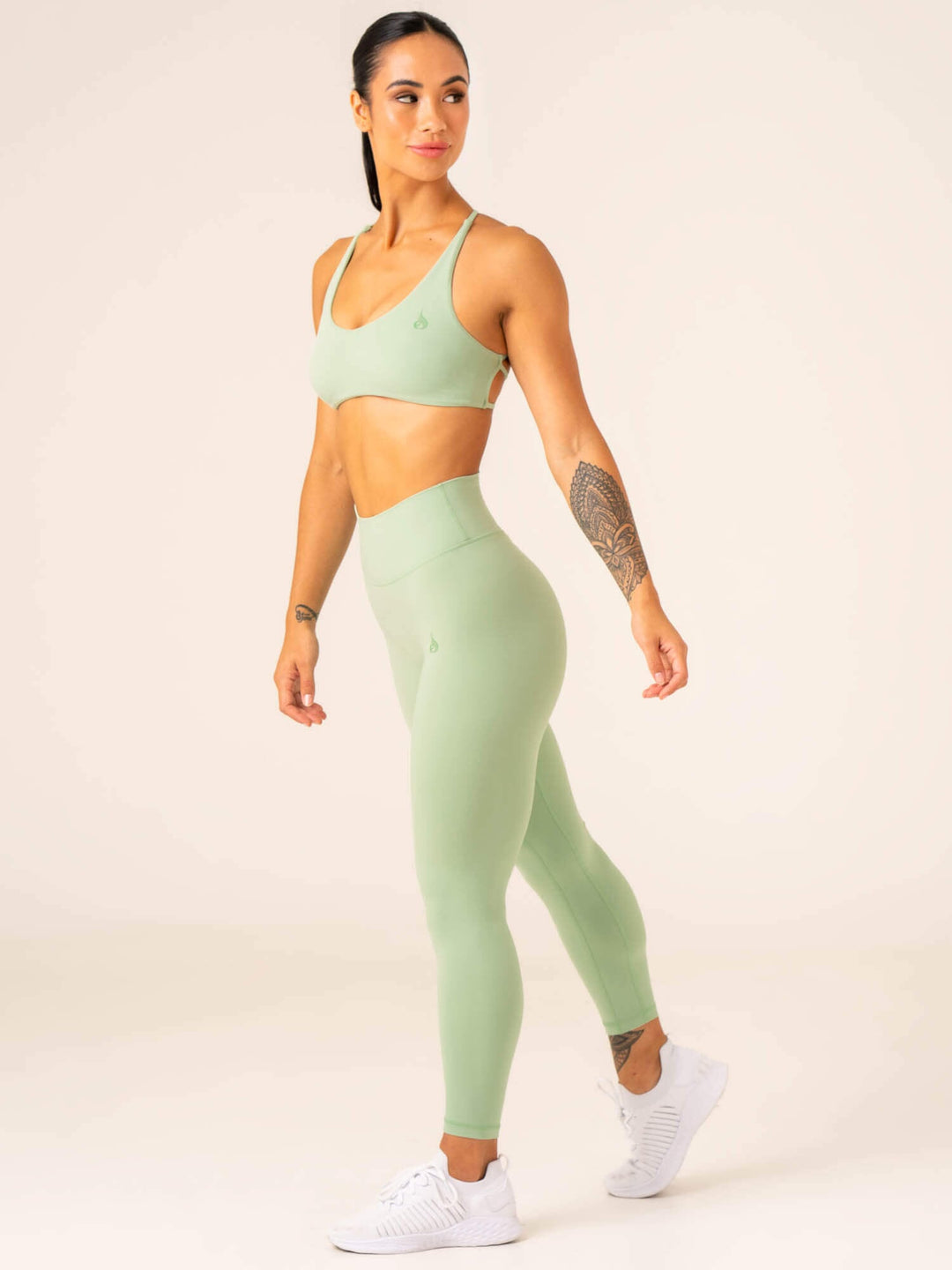 NKD Embody Sports Crop - Pistachio Clothing Ryderwear 