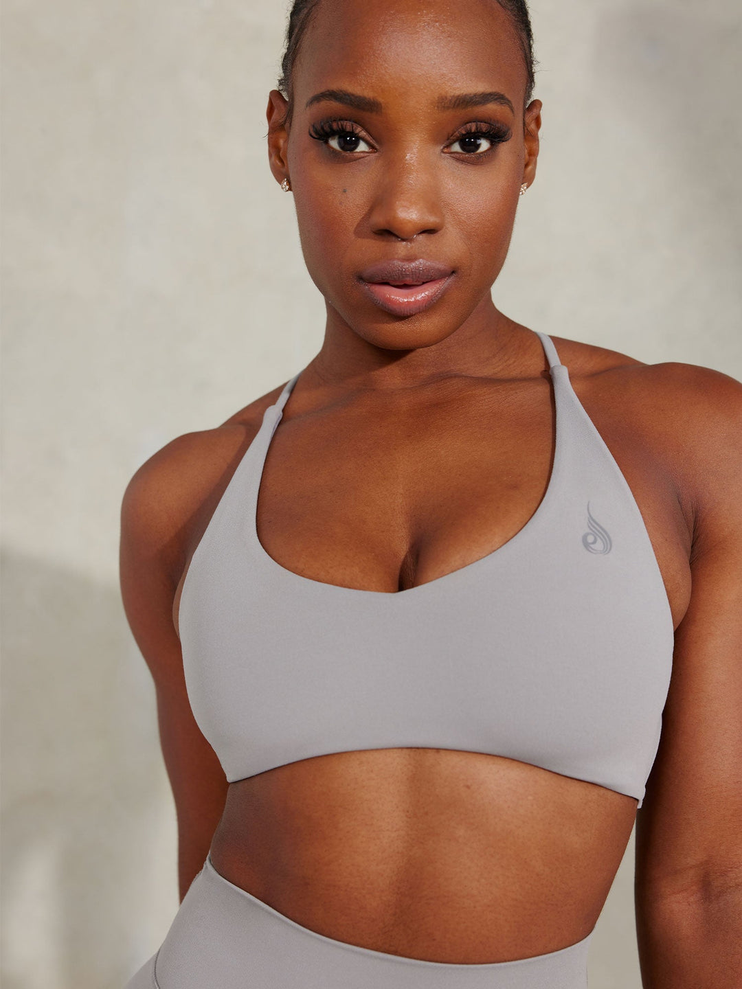 NKD Embody Sports Crop - Steel Grey Clothing Ryderwear 