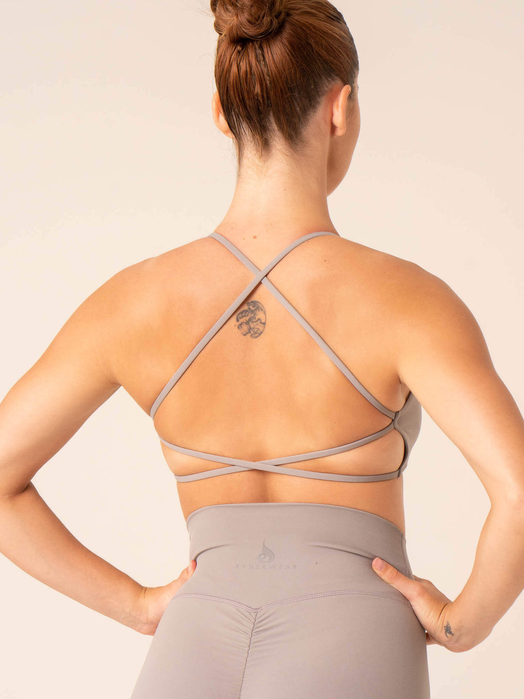NKD Embody Sports Crop - Steel Grey Clothing Ryderwear 