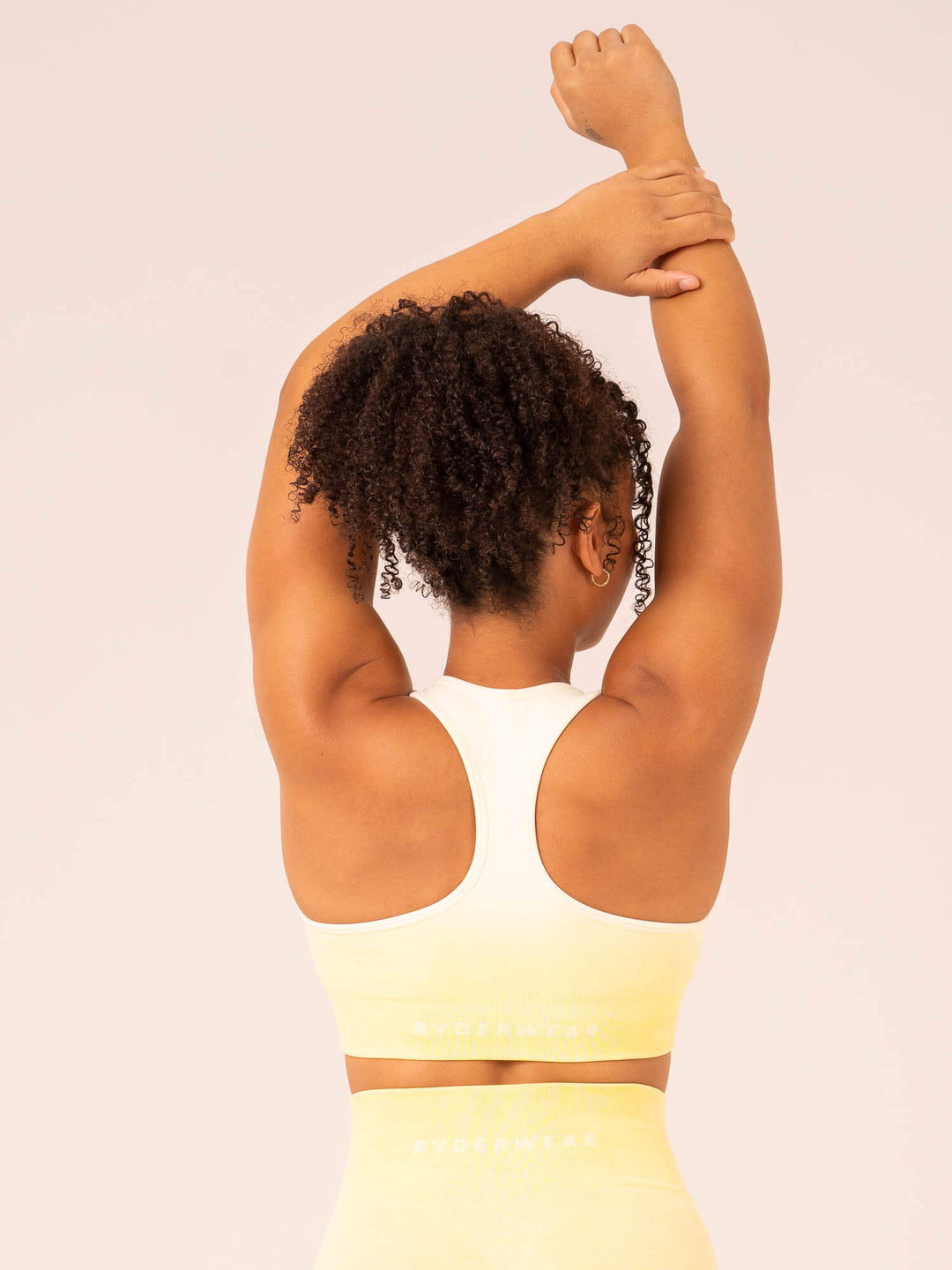 Ombre Seamless Sports Bra - Lemon Ombre Clothing Ryderwear 