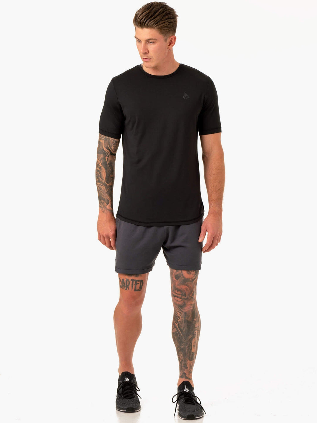 Optimal Mesh T-Shirt - Black Clothing Ryderwear 