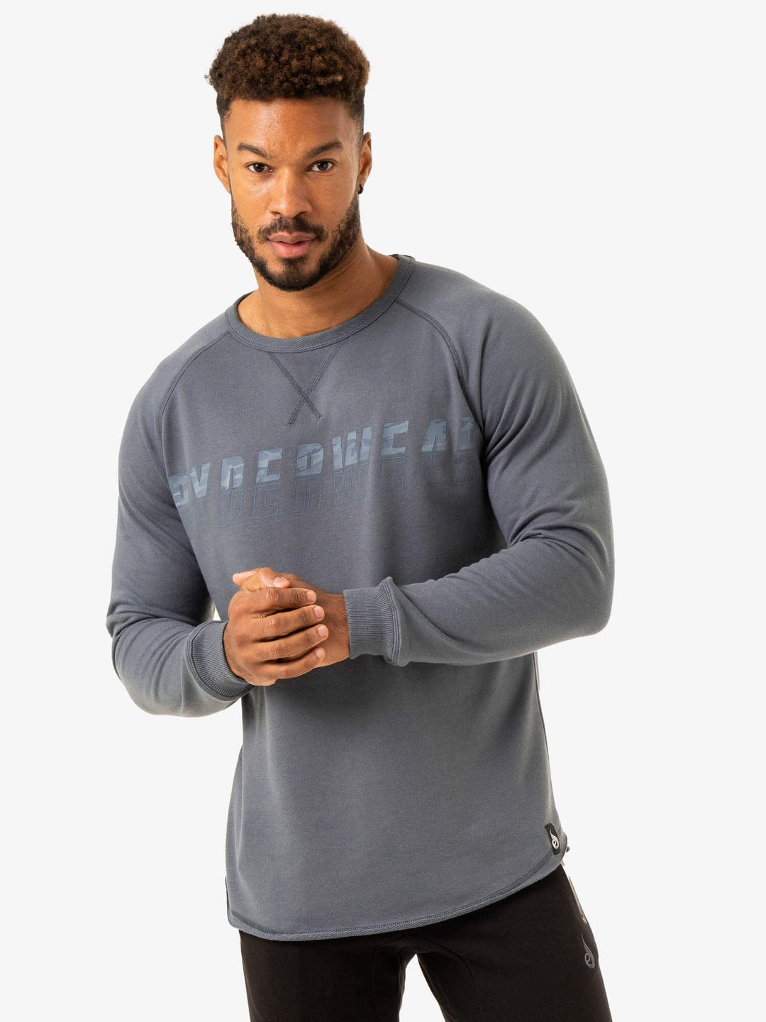 Overdrive Crew Neck - Steel Blue Clothing Ryderwear 