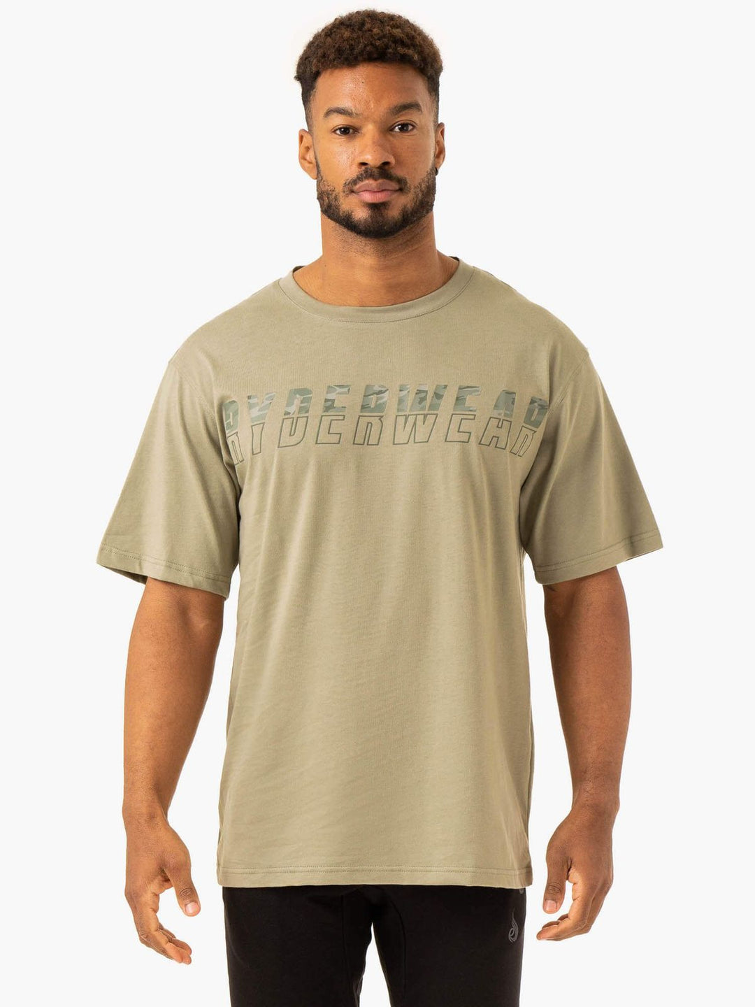 Overdrive Oversized T-Shirt - Sage Green Clothing Ryderwear 