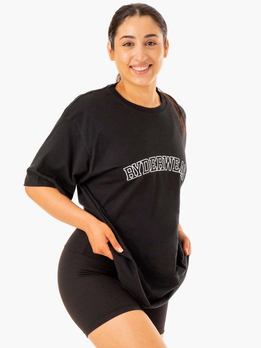 Oversized T-Shirt - Black Clothing Ryderwear 