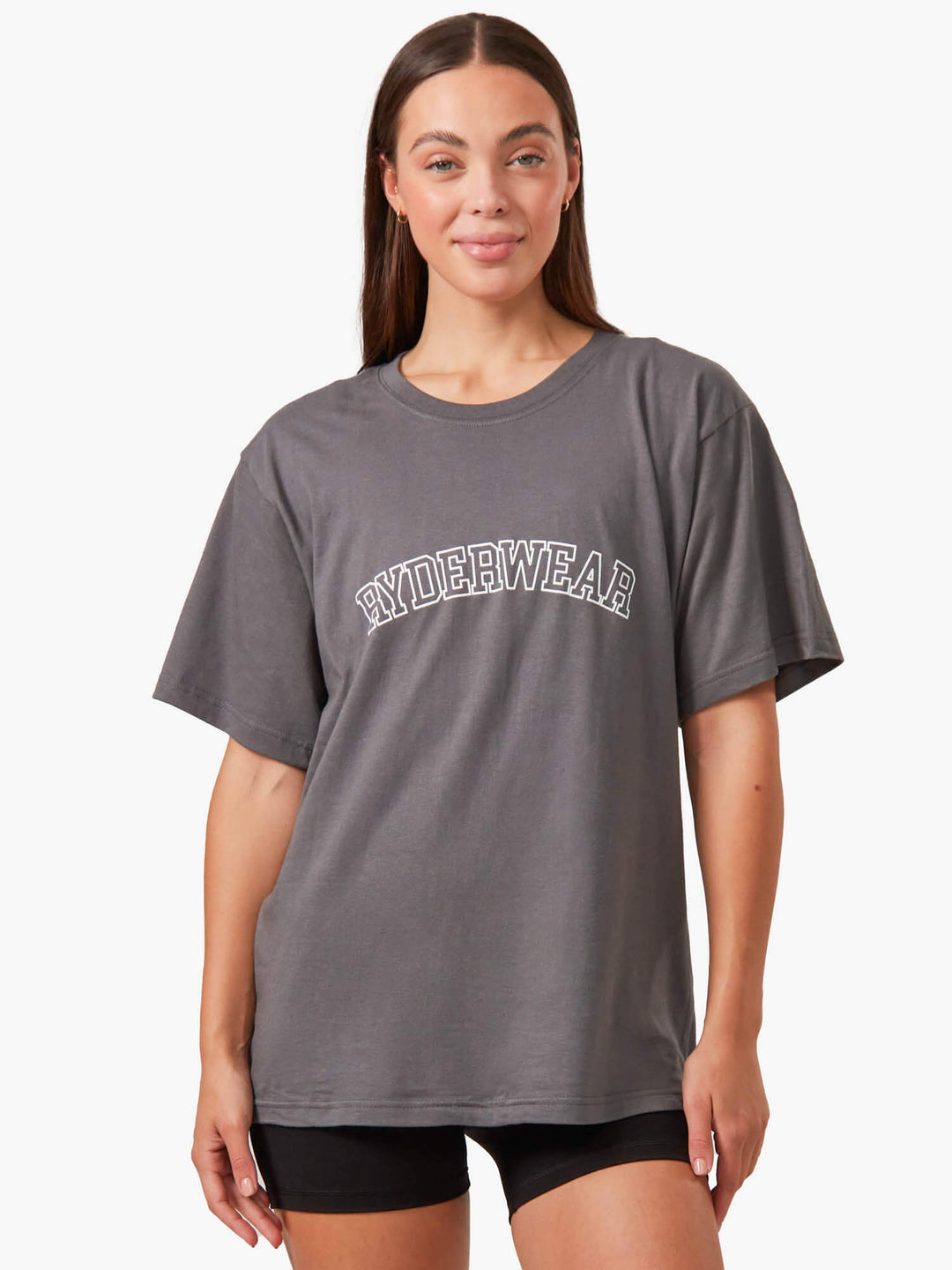 Oversized T-Shirt - Charcoal Clothing Ryderwear 