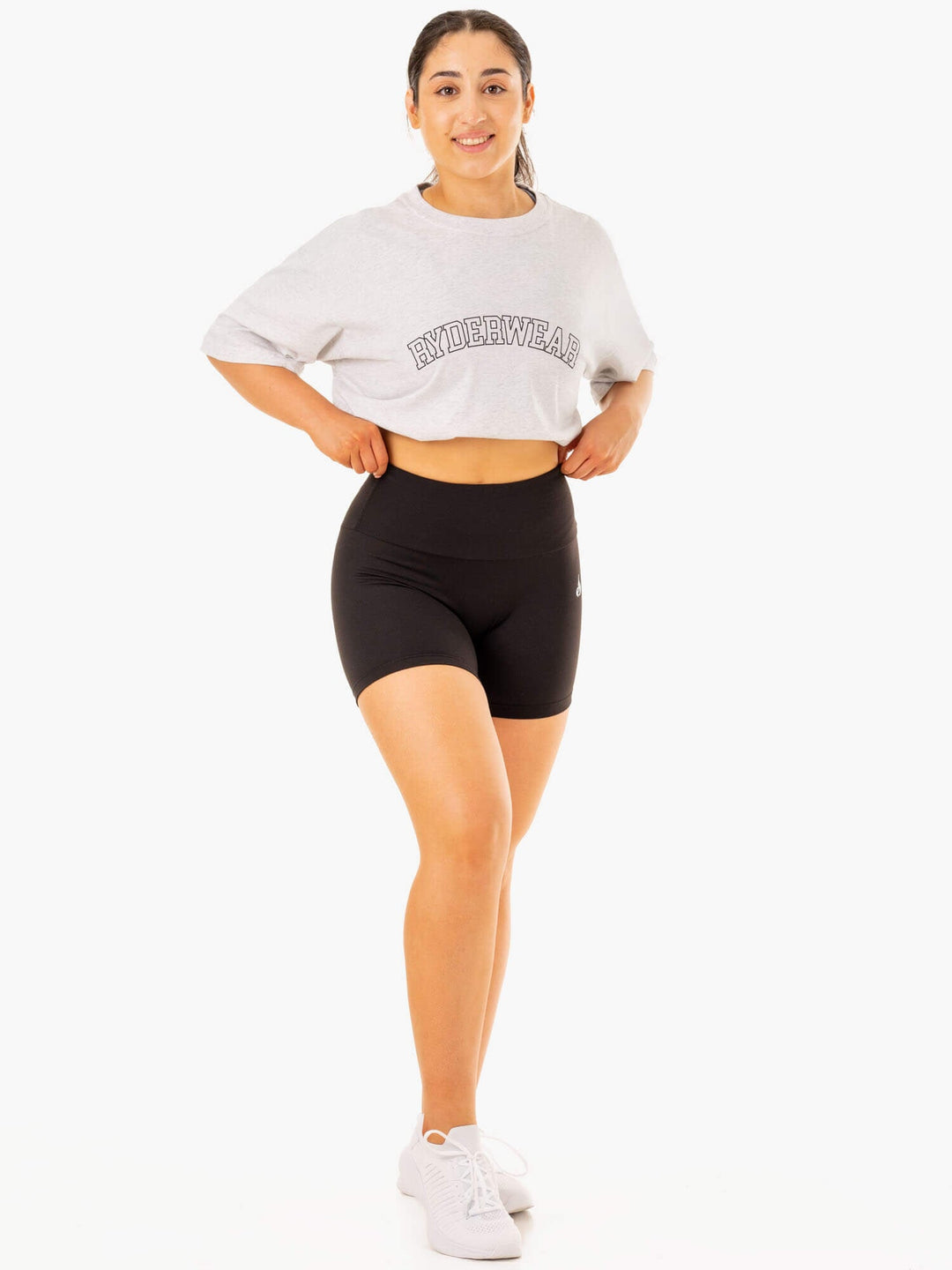 Oversized T-Shirt - Snow Marl Clothing Ryderwear 
